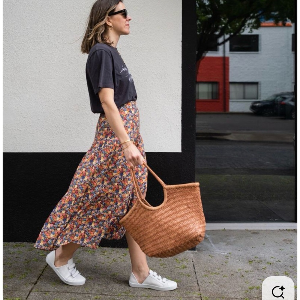 Sezane floral skirt